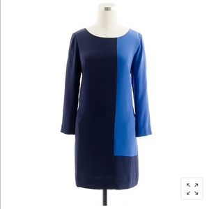 Like new J Crew Jules color block shift dress